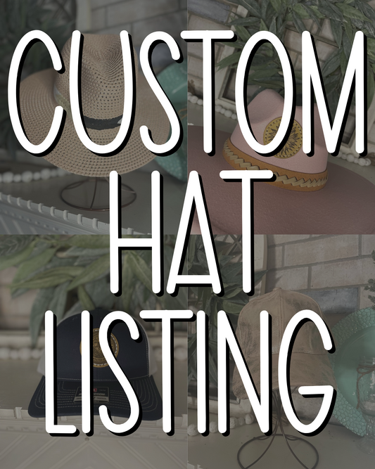 Custom Hat Listing