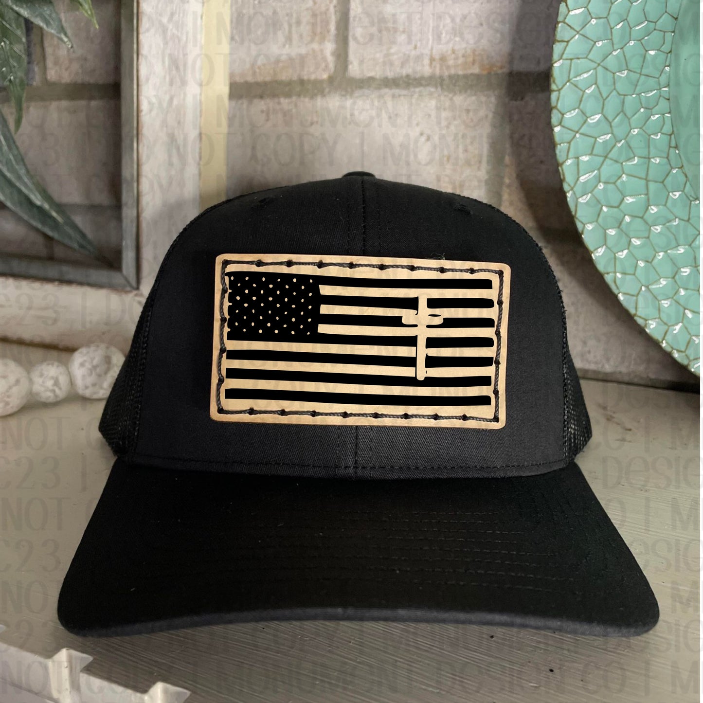 Small Cross American Flag (Horizontal)