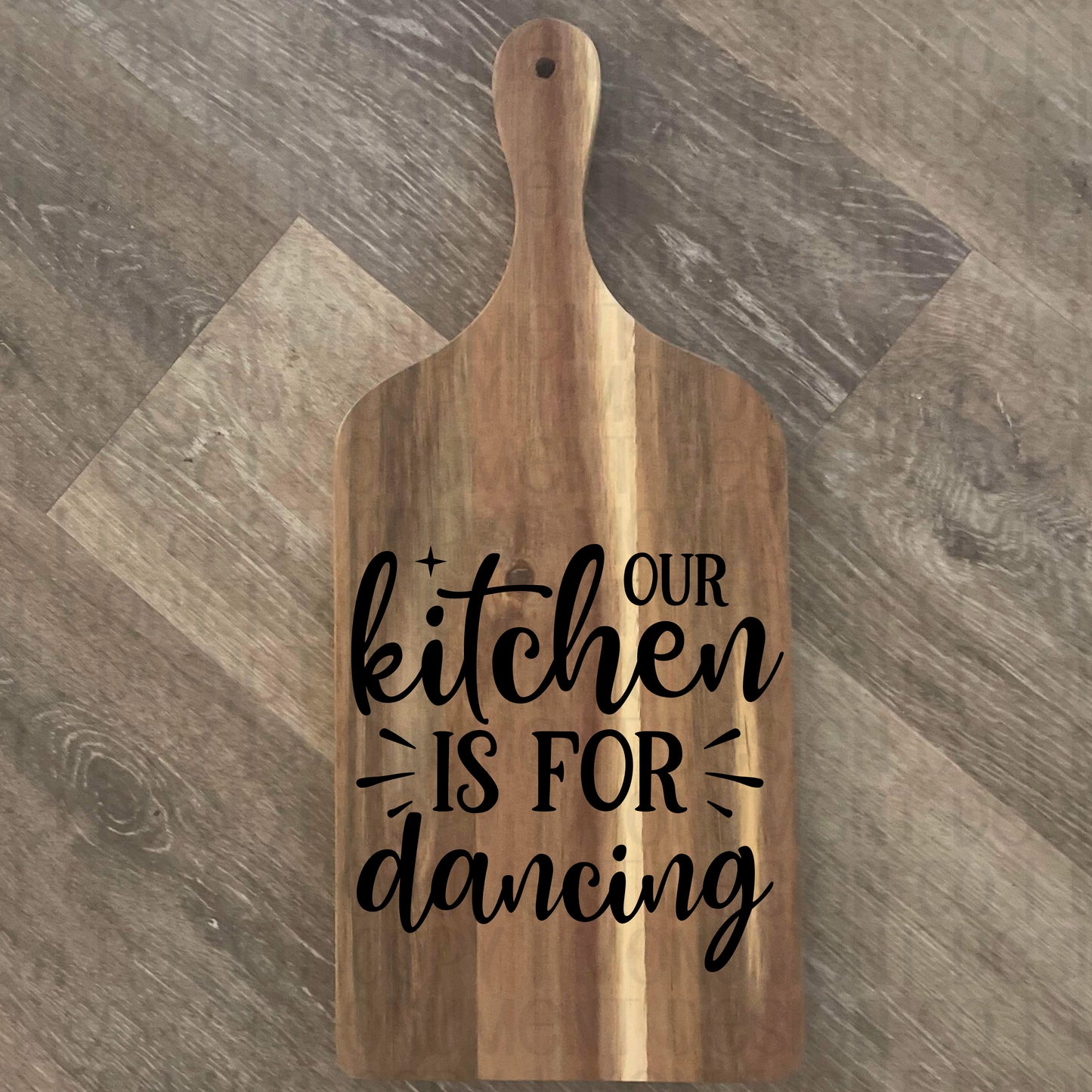 Our Kitchen Is For Dancing Cutting Board
