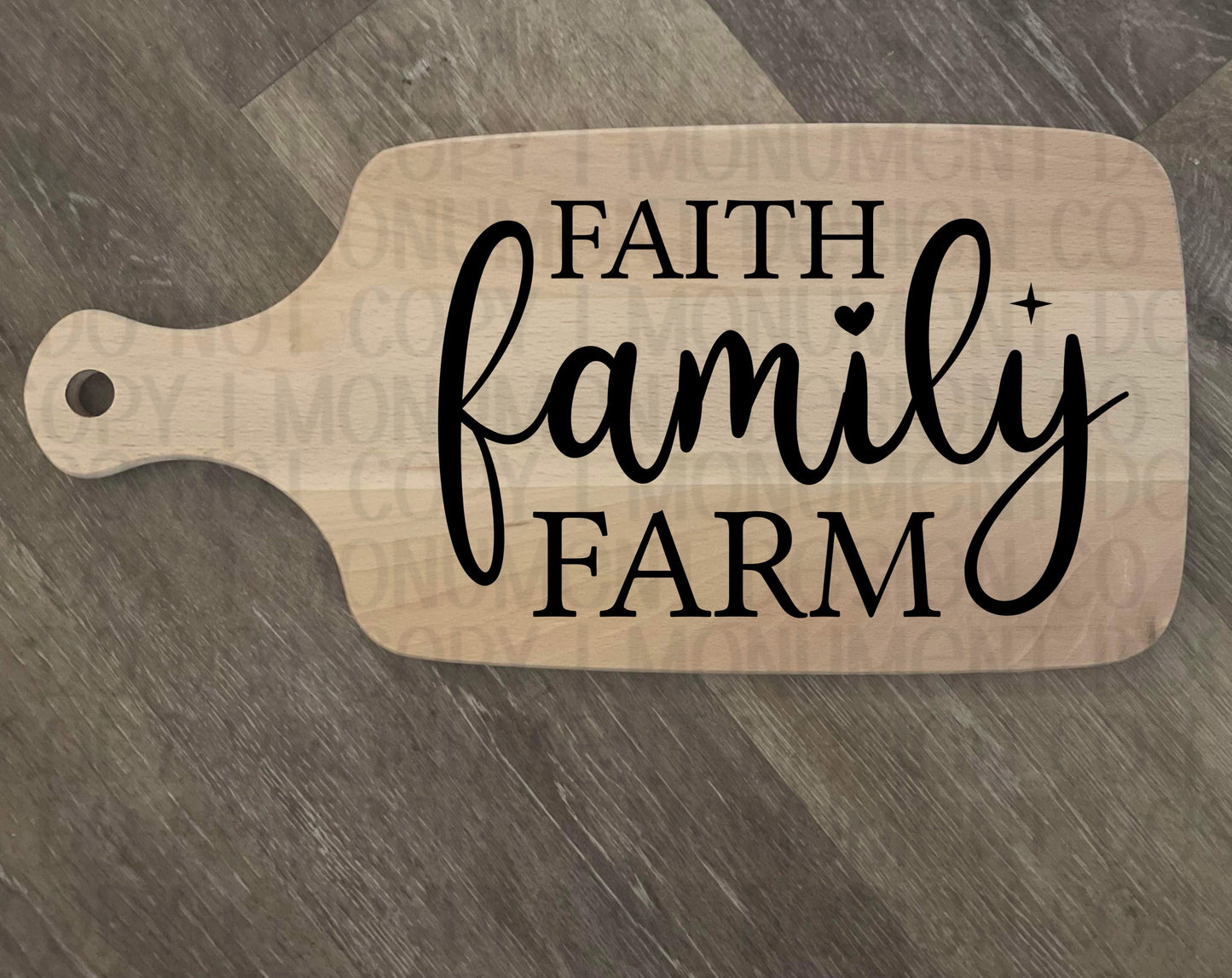Faith Family Farm Cutting Board