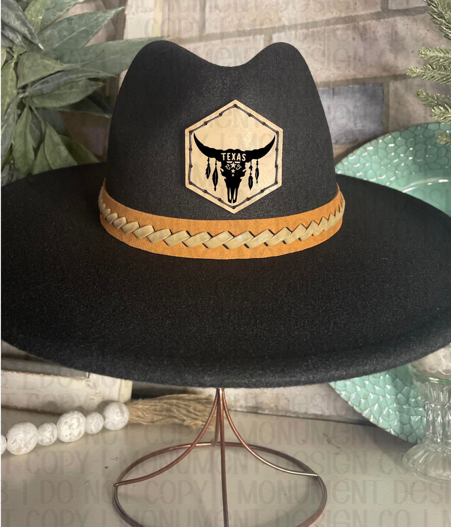 Texas Cow Skull - Felt Hat