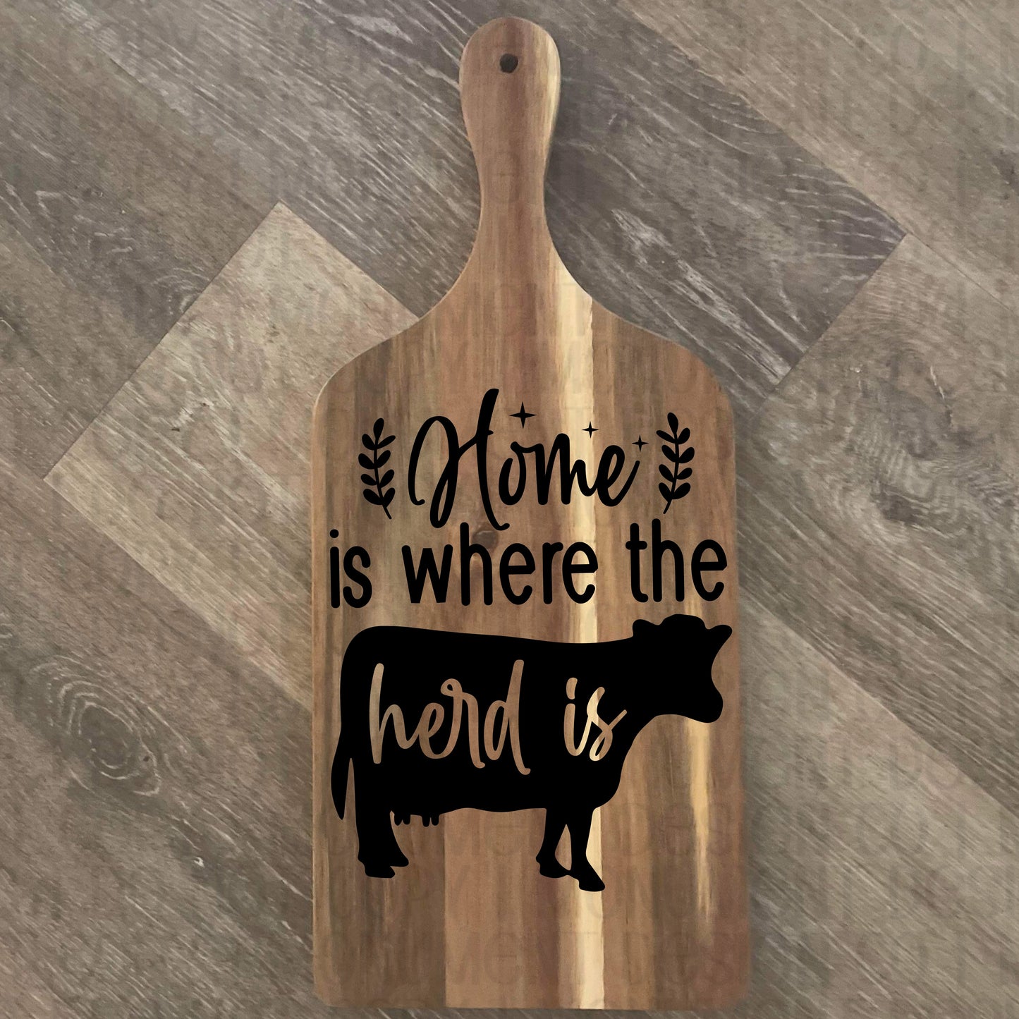 Home Is Where The Herd Is Cutting Board